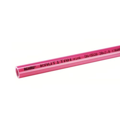 Отопительная труба Rehau RAUTITAN pink 16x2,2 мм, прямые отрезки 6 м