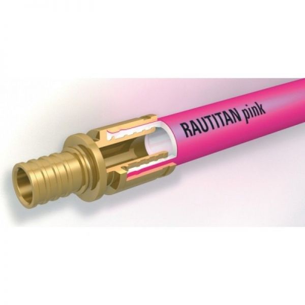 Отопительная труба Rehau RAUTITAN pink 20x2,8 мм, бухта 120 м