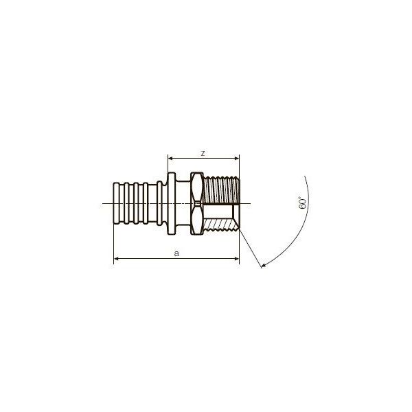 Переходник с конусом 60° Rehau Raupex SDR 11 32- G ½