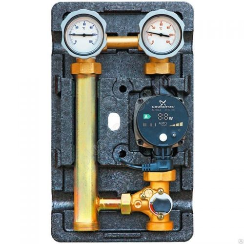 Насосная группа Meibes MK со смесителем 1 1/4" с насосом Grundfos UPS 32-60