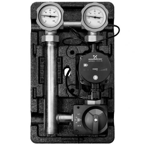 Насосная группа Meibes MK со смесителем 1 1/4" с насосом Grundfos Alpha2 L 32-60