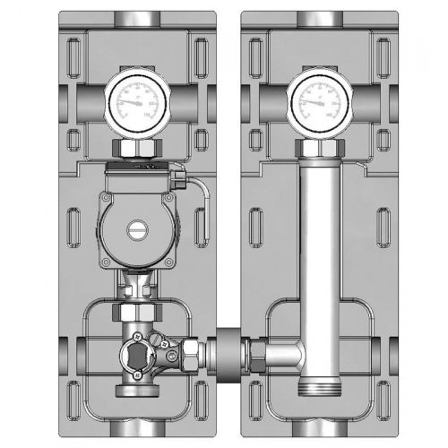 Насосная группа Meibes V-MK 1" с насосом Grundfos UPS 25-60