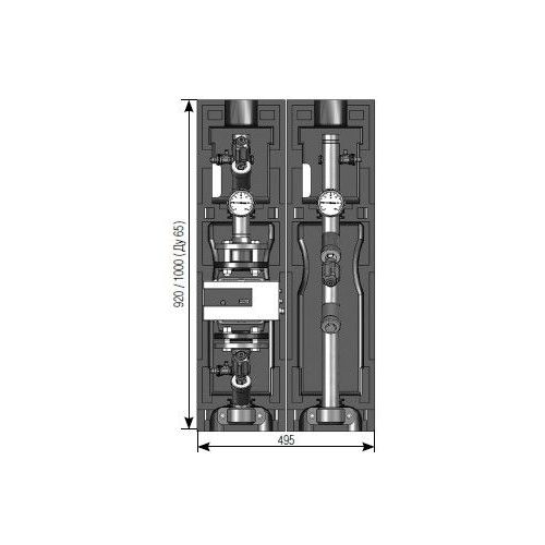 Насосная группа Meibes FL-UK Ду40 (1 1/2") с изоляцией без насоса