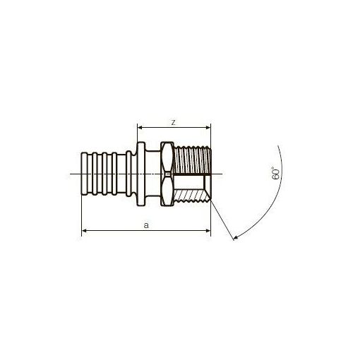 Переходник с конусом 60° Rehau Raupex SDR 11 32- G 3/4 