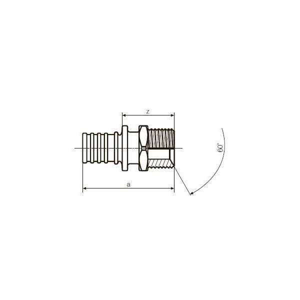 Переходник с конусом 60° Rehau Raupex SDR 11 32- G 3/4 