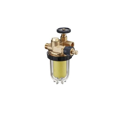 Топливный фильтр Oventrop Oilpur E A R, DN 10, ВР-НР G ⅜, картридж Siku пластиковый, 50-75 µм