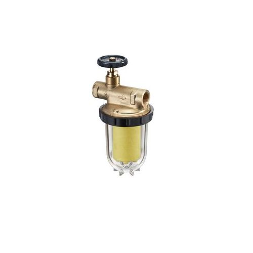 Топливный фильтр Oventrop Oilpur E A, DN 10, ВР-ВР G ⅜, для 1тр систем, 100-150, сетка из нерж стали