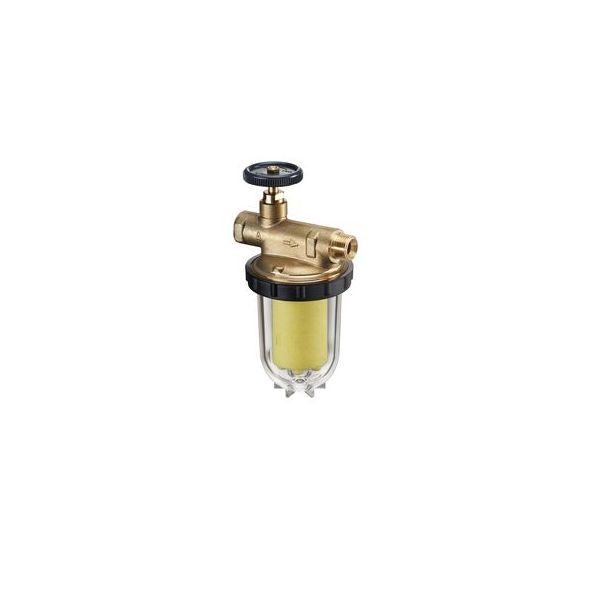 Топливный фильтр Oventrop Oilpur E A, DN 10, ВР-НР G ⅜, для 1тр систем, Siku 50-75 µм, пластиковый