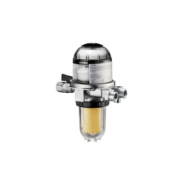 Топливный фильтр Oventrop Toc-Duo-3, DN 10, ВР G ⅜ - НР G ¼ (горелка), картридж Siku пластиковый, 50-75 µм