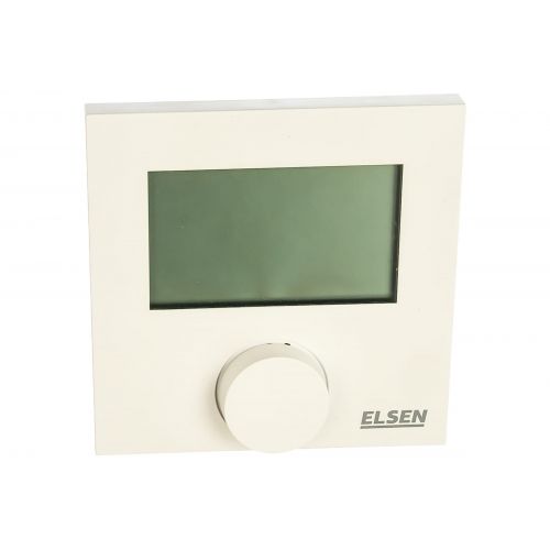 Термостат комнатный Elsen 230 B, для управления нормально закрытыми сервоприводами - NC, цифровой дисплей 40 x 60 мм