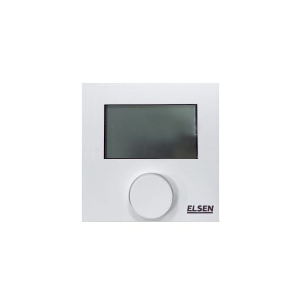 Термостат комнатный Elsen 24 B, для управления нормально закрытыми сервоприводами - NC, цифровой дисплей 40 x 60 мм