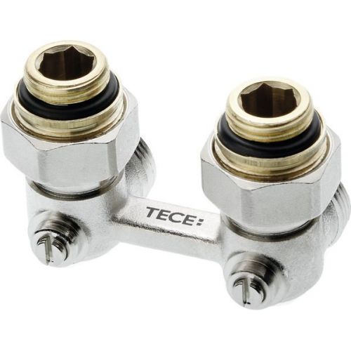 Запорно-присоединительный узел TECE TECEflex для нижнего подключения радиаторов, угловой 3/4" EC x 1/2" AG