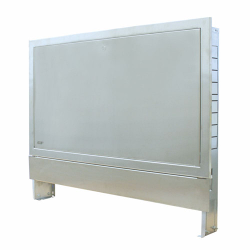 Шкаф коллекторный TECE TECEfloor встраиваемый из нержавеющей стали, ширина 830
