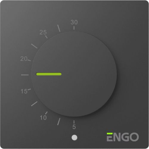 Терморегулятор Engo непрограммируемый 230 В черный
