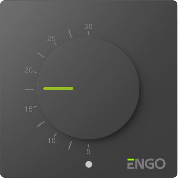 Терморегулятор Engo непрограммируемый 230 В черный