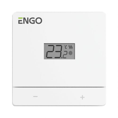 Проводной терморегулятор Engo накладной белый
