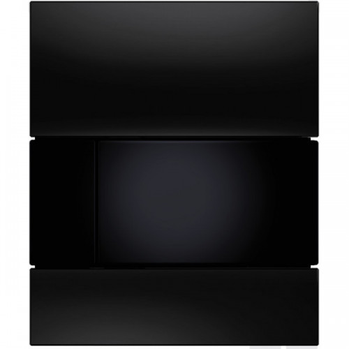 TECE Панель смыва TECEsquare Urinal с картриджем для писсуара, стекло черное, клавиша черная глянцевая