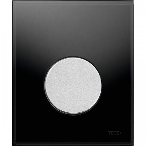 TECE Панель смыва TECEloop Urinal с картриджем для писсуара, стекло черное, клавиша хром матовый