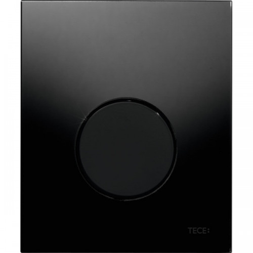 TECE Панель смыва TECEloop Urinal с картриджем для писсуара, стекло черное, клавиша черная глянцевая
