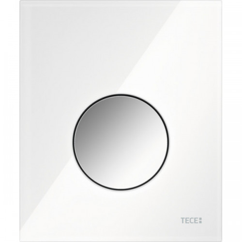 TECE Панель смыва TECEloop Urinal с картриджем для писсуара, стекло белое, клавиша хром глянцевый