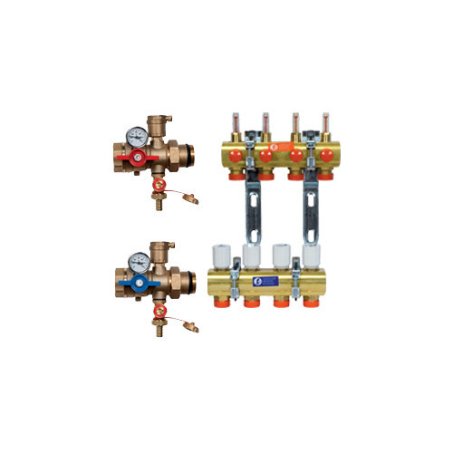 Giacomini Комплект коллекторного узла с расходомерами 1" x 18 /2