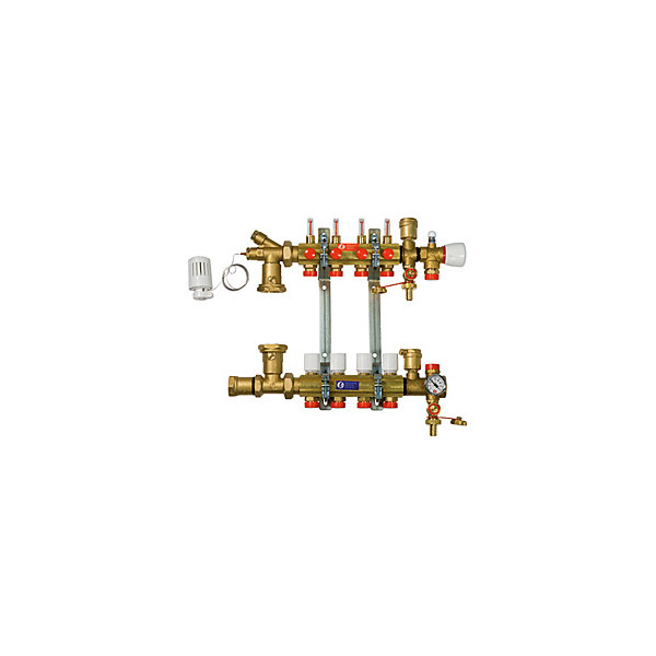 Giacomini Сборный коллекторный узел с обвязкой и расходомерами 1" x 18 /8
