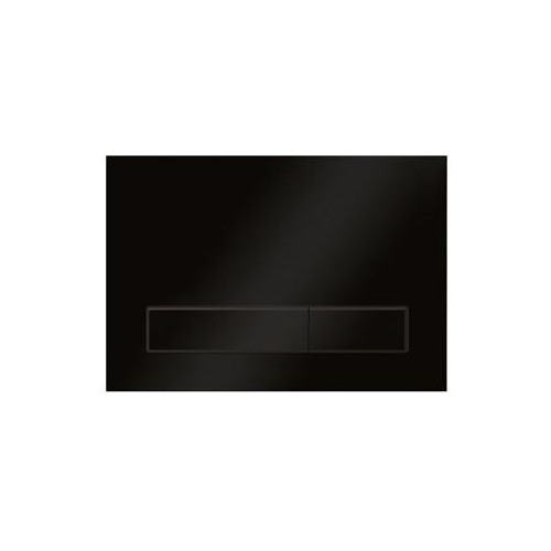 Смывная клавиша Elsen прямоугольная форма, цвет черный матовый