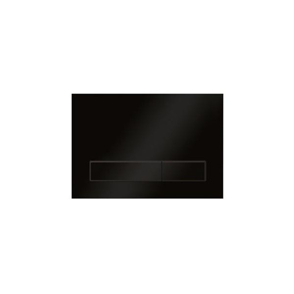 Смывная клавиша Elsen прямоугольная форма, цвет черный матовый