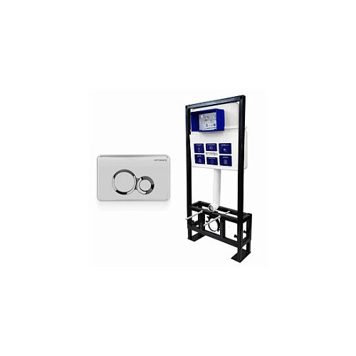 BETTOSERB СЕТ Инсталляция Sava Free Standing + сенсорная клавиша смыва SENSORIO, чёрная