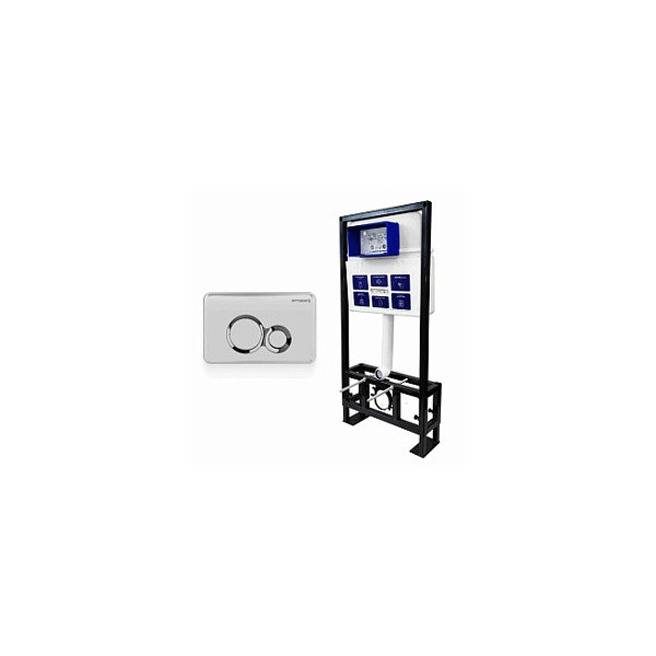 BETTOSERB СЕТ Инсталляция Sava Free Standing + сенсорная клавиша смыва SENSORIO, чёрная