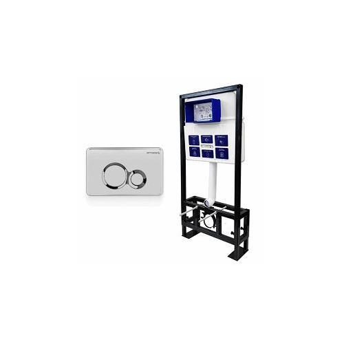 BETTOSERB СЕТ Инсталляция Sava Free Standing+клавиша смыва хром глянец круг.