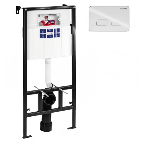 BETTOSERB СЕТ Инсталляция Sava Slim Superior + сенсорная клавиша смыва SENSORIO, белая