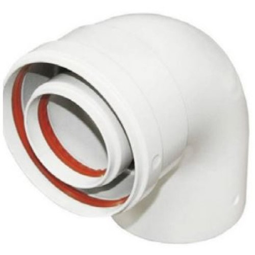 Колено коаксиальное Ferroli 90°, Ø 80/125