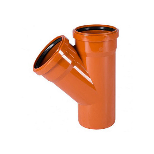 Тройник Ostendorf KGEA, 45°, 200/200, PVC (поливинилхлорид)