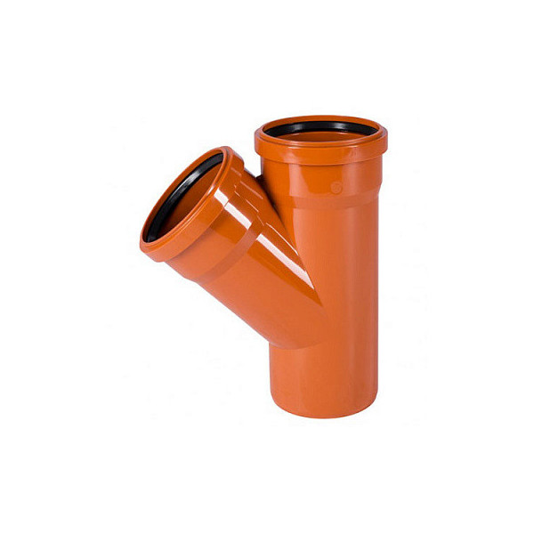 Тройник Ostendorf KGEA, 45°, 200/200, PVC (поливинилхлорид)