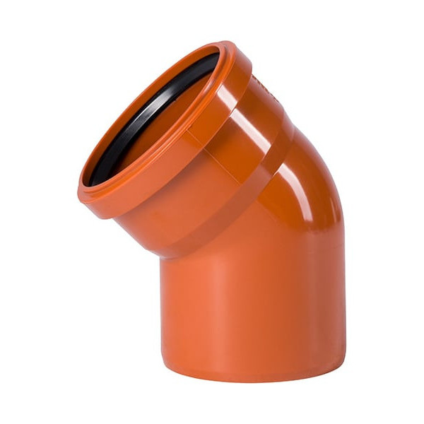 Отвод Ostendorf KGB, 45°, 250, PVC (поливинилхлорид)
