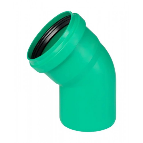 Отвод Ostendorf KG2000B, 45°, 125, PP-MD (полипропилен)