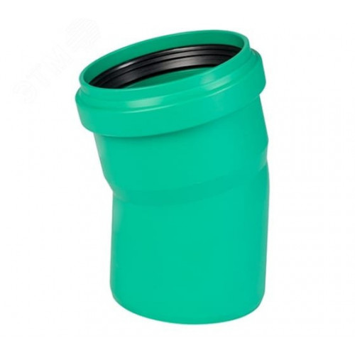 Отвод Ostendorf KG2000B, 15°, 160, PP-MD (полипропилен)