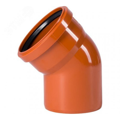 Отвод Ostendorf KGB, 45°, 400, PVC (поливинилхлорид)