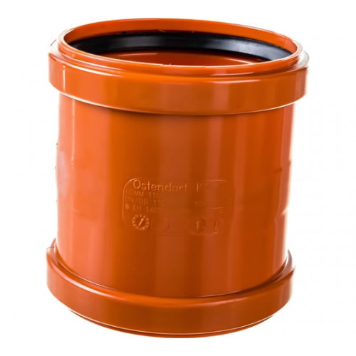 Муфта Ostendorf двойная KGMM, 110, PVC (поливинилхлорид)