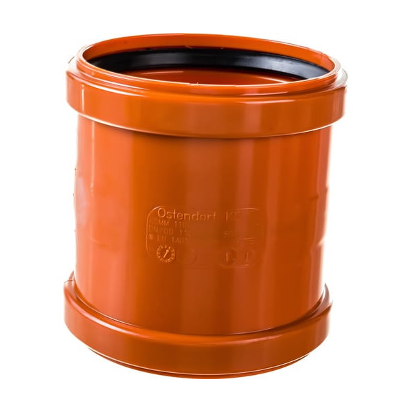 Муфта Ostendorf двойная KGMM, 110, PVC (поливинилхлорид)
